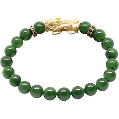 Vòng Ngọc Bích (8mm) Mix Tỳ Hưu Ngọc Quý Gemstones VT85