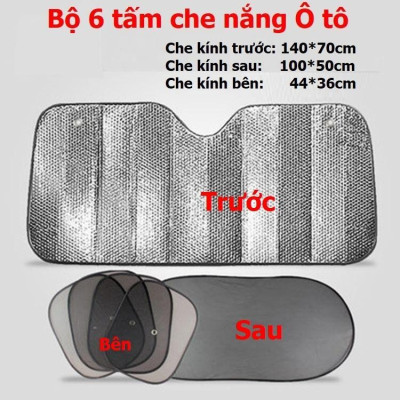 Bộ 6 tấm lưới che nắng Ô tô chống tia UV đạt chuẩn