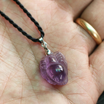 Mặt Dây Chuyền Nhện Thạch Anh Tím Ngọc Quý Gemstones GA37