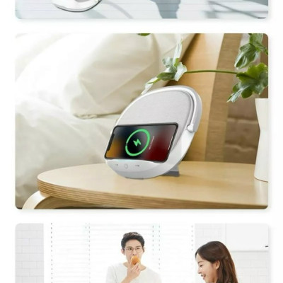 Loa Wiwu Wireless Charging Desk Lamp Speaker Y1 Dành Cho Các Thiết Bị Có Bluetooth Có Đèn, Sạc Không Dây - Hàng Chính Hãng