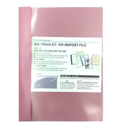 Bìa Trình Kí Plus 82-V05 - Màu Hồng