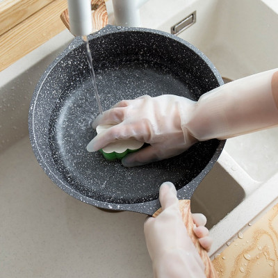 Găng Tay Cao Su Tự Nhiên Chống Đâm Thủng và Xé Rách Dùng Rửa Chén, Giặt Đồ, Vệ Sinh Nhà Cửa