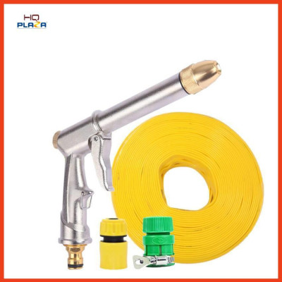 Vòi nước vòi phun nước rửa xe tưới cây tăng áp thông minh + bộ dây bơm nước cao cấp TLG 206810 đầu đồng,nối vàng