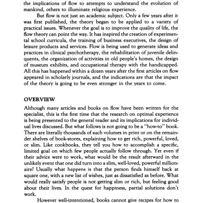 Flow: The Psychology of Optimal Experience