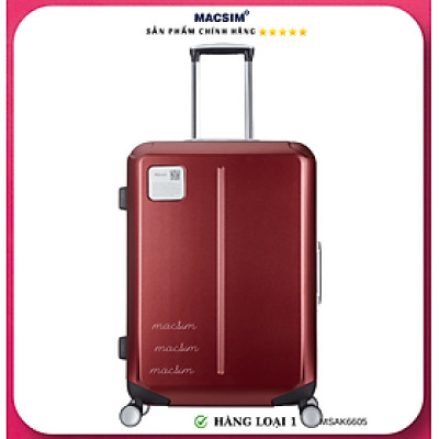 Vali cao cấp Macsim Aksen hàng loại 1 MSAK6605 cỡ 28 inch màu đỏ