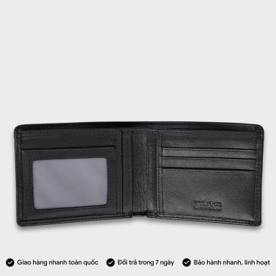 Ví nam da bò Trita ( Thời trang nam dáng ngang - Ví da RVN002 )