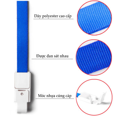  Dây đeo thẻ lụa  6722 1.5cm (12) - Bịch