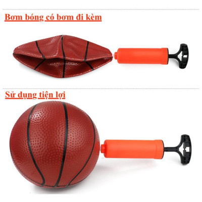 Trò Chơi Bóng Rổ DODODIOS Cho Bé - Gia Đình Thân Sắt 1.2 - 1.65 Mét (Tặng Đủ Phụ Kiện - Có Thể Chỉnh Độ Cao)