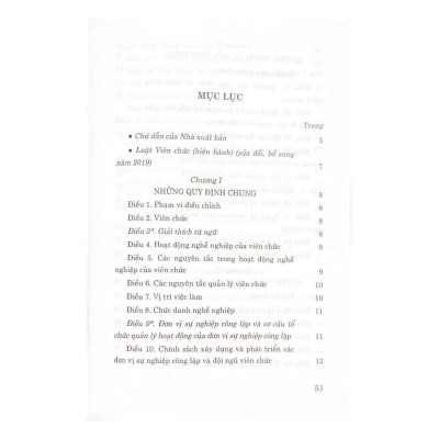Sách - Luật Viên Chức (Hiện Hành) (Sửa Đổi, Bổ Sung Năm 2019) - NXB Chính Trị Quốc Gia