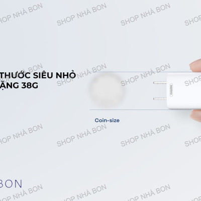 Củ sạc mini chuẩn PD 20W Remax RP-U75 - Hàng chính hãng