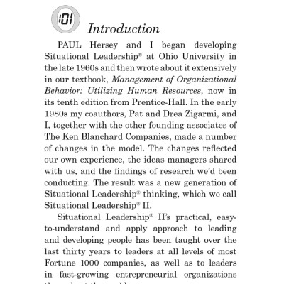 Leadership and the One Minute Manager Updated Ed: Increasing Effectiveness Through Situational Leadership II