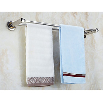 Thanh Đôi Treo Khăn Nhà Tắm Bằng Inox 304 Không Gỉ Bắt Ốc - Chính Hãng 