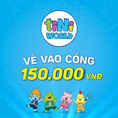 Vé cổng điện tử tiNiWorld PREMIUM NGÀY THƯỜNG áp dụng tại các trung tâm tiNiWorld có giá vé vào cổng 150.000 VNĐ