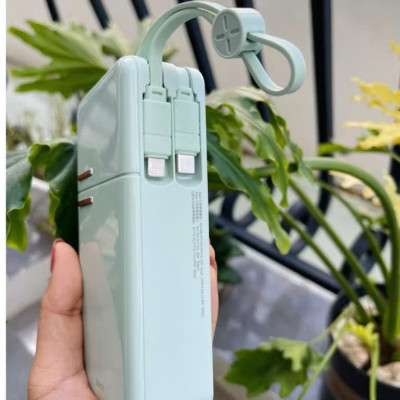 Pin sạc dự phòng Y18 ROCKSPACE sạc nhanh 20000mAh tích hợp dây cáp sạc - Hàng chính hãng bảo hành 12 tháng