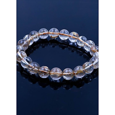 Vòng thạch anh tóc vàng by Anqlo Lusso 9mm-3A