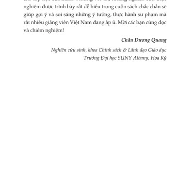 Sách Phẩm chất của những nhà giáo ưu tú - IPER