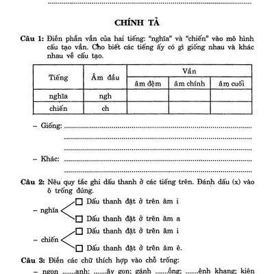 Câu Hỏi Và Bài Tập Trắc Nghiệm Tiếng Việt Lớp 5 Tập 1