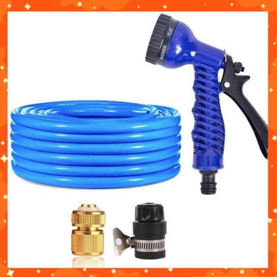 Bộ vòi tưới cây,rửa xe tăng áp lực nước 20m (cút đồng nối nhựa đen 713-2) 206843 