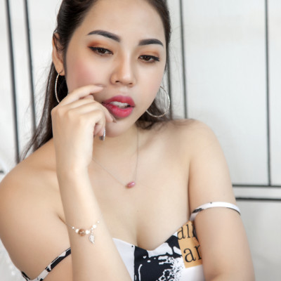 Lắc tay Thạch anh hồng thiên nhiên mix bạc 925 LT004