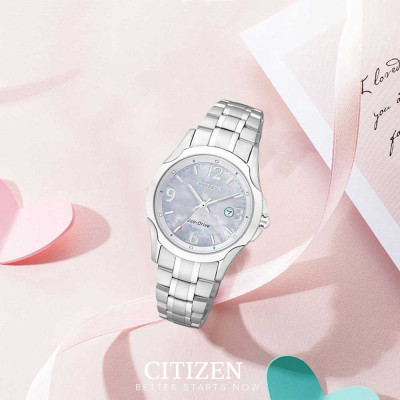 Đồng Hồ Nữ Citizen Dây Thép Không Gỉ EW1780-51A - Mặt Xà Cừ (Sapphire)