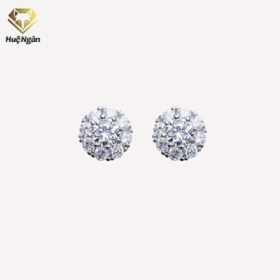 Bông tai bạc Ý 925 Huệ Ngân - Vòng tròn cá tính RYE141040