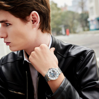 Đồng hồ nam chính hãng IW CARNIVAL IW522G-1 Kính sapphire ,chống xước,Chống nước 50m ,Bảo hành 24 tháng,Máy cơ (Automatic),Dây kim loại thép 316L không gỉ,thiết kế lộ cơ thể thao