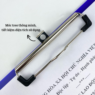 Bìa trình ký mica Enter G05 13x17cm kẹp mini