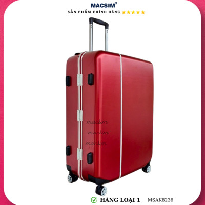 Vali cao cấp Macsim Aksen hàng loại 1 MSAK8236 cỡ 28 inch màu đỏ