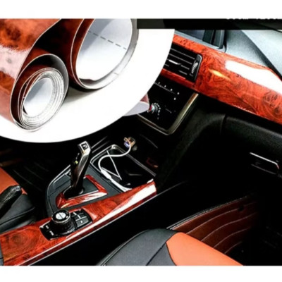 MIẾNG DÁN ĐỀ CAN VÂN GỖ TRANG TRÍ XE MÁY ÔTÔ NHÀ CỰC ĐẸP 