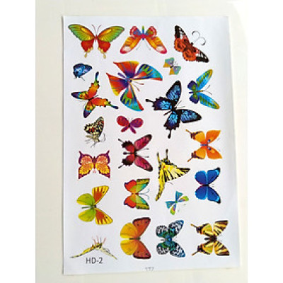 Sticker Decal Đàn Bướm Nhiều màu sắc trang trí Tường, Tủ Quần Áo, Tủ Lạnh, Laptop