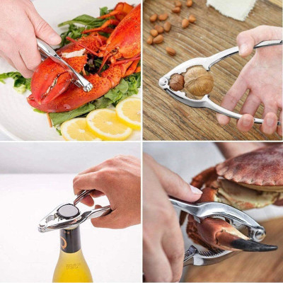 Dụng cụ kẹp  tách hải sản cua ghẹ , phụ kiện nhà bếp đa năng , tách vỏ các loại hạt bằng inox không gỉ 
