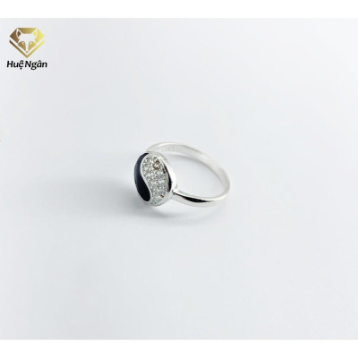 Nhẫn bạc Ý 925 Huệ Ngân - Thái Cực TJ057 (li tay nhỏ)