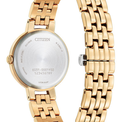Đồng Hồ Nữ Citizen Dây Thép Không Gỉ EM0993-82Z - Mặt Xanh (Sapphire)