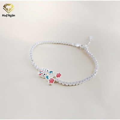 Lắc tay bạc 925 Huệ Ngân - Mèo Kitty Xinh Xắn X5