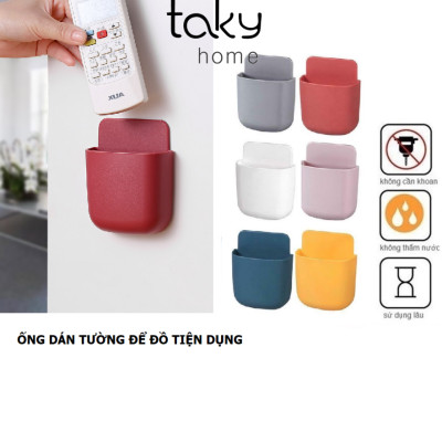 Kệ Dán Tường Nhiều Màu Để Đồ Đa Năng, Kệ Dán Tường Tiện Ích Để Điều Khiển, Tiện Dụng, Gọn Gàng, Sử Dụng Miếng Dán 3M - Takyhome 4004