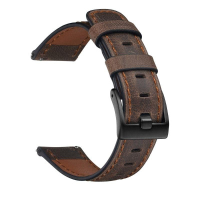 Dây da đồng hồ 22mm dành Miwatch Color / S1 / S1 Active có chốt thông minh