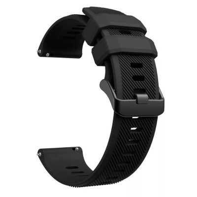 Dây Đeo SILICON khoá đen dành Cho Samsung Watch 3 45mm
