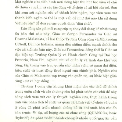 Hiểu Và Quản Lý Tổ Chức Công