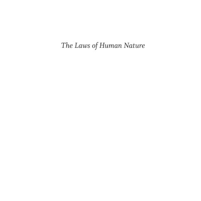 The Laws of Human Nature