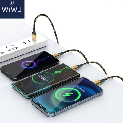 Cáp WiWu Golden Data Cable GD-102 Cáp USB to Micro, Hỗ trợ Sạc Nhanh, Mạ Vàng 18K - Hàng Chính Hãng