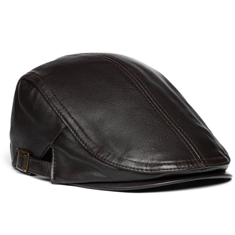 Mũ beret nam - Nón bê rê nam da cừu cao cấp BHY1965 đủ size, dễ điều chỉnh độ rộng