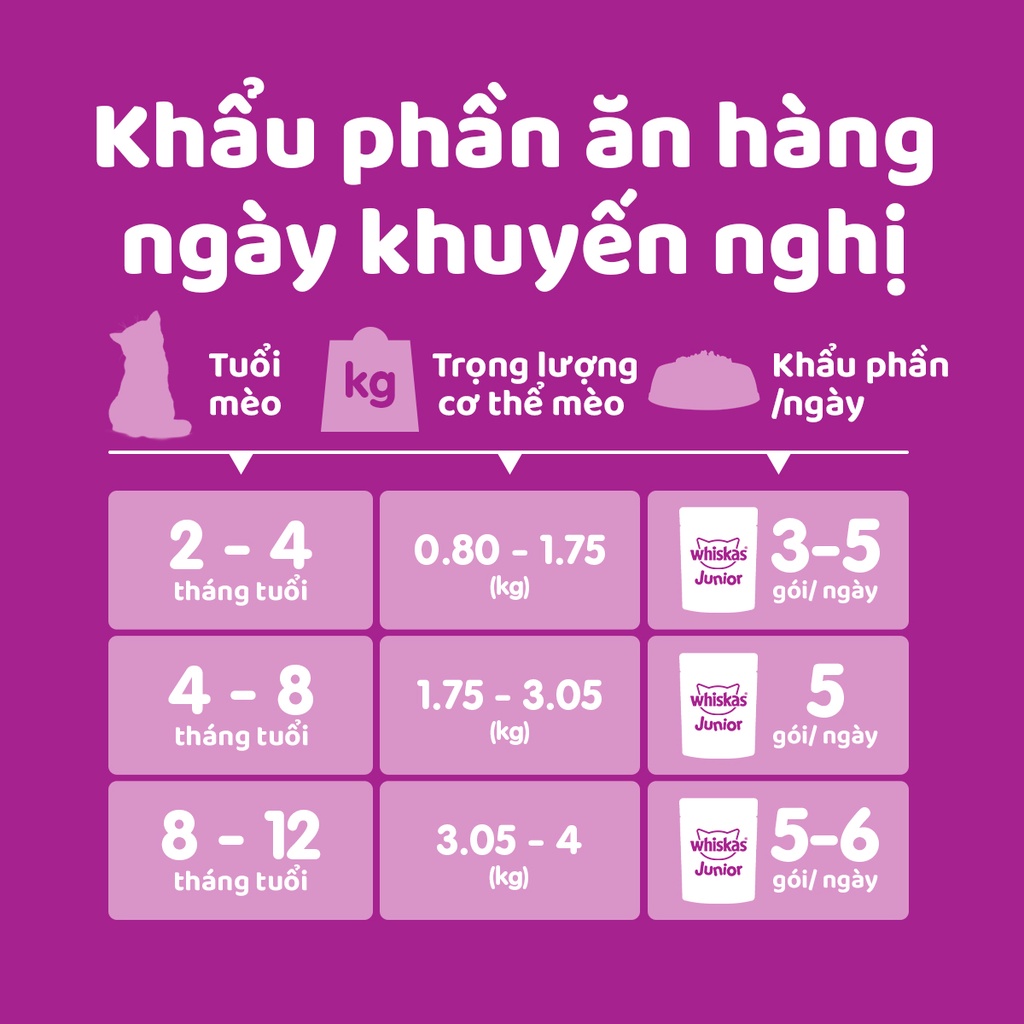 Pate Cho Mèo Con Vị Cá Thu Whiskas Kitten Hộp 12 Gói 80g
