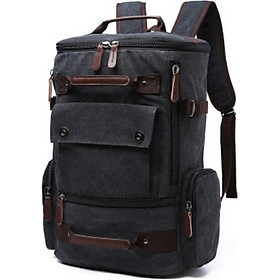 Balo Nam Thời Trang Du Lịch Cỡ Lớn Vải Bố Canvas Bền Chắc Phong Cách mới Dành Cho Đi Học, Dã Ngoại, Đi Phượt, Đựng Laptop (14-17")
