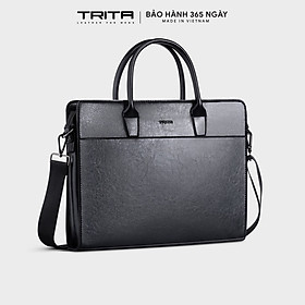 Cặp công sở Trita ( Thời trang nam đựng vừa laptop 13.3 inch - Cặp da TCA21 )