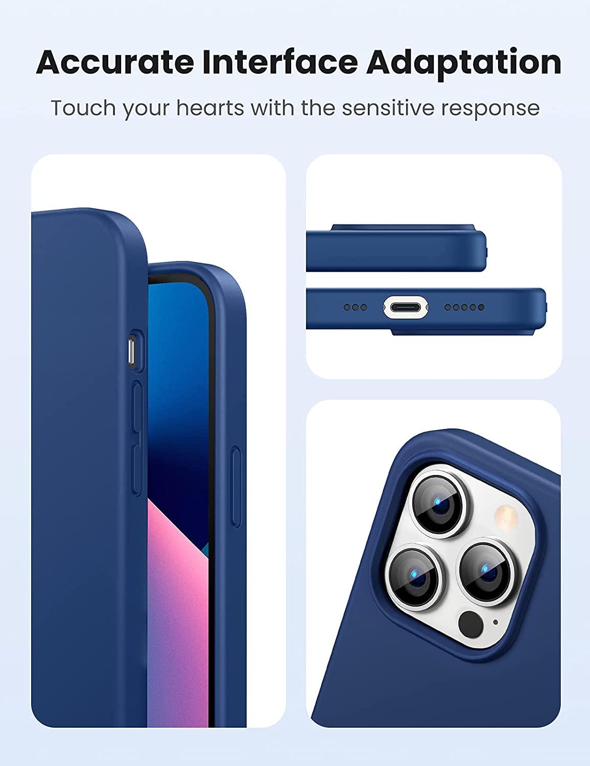 Ugreen UG80676LP545TK Navy Blue Silicone Ốp Lưng Iphone 13 Pro 6.1inch - HÀNG CHÍNH HÃNG