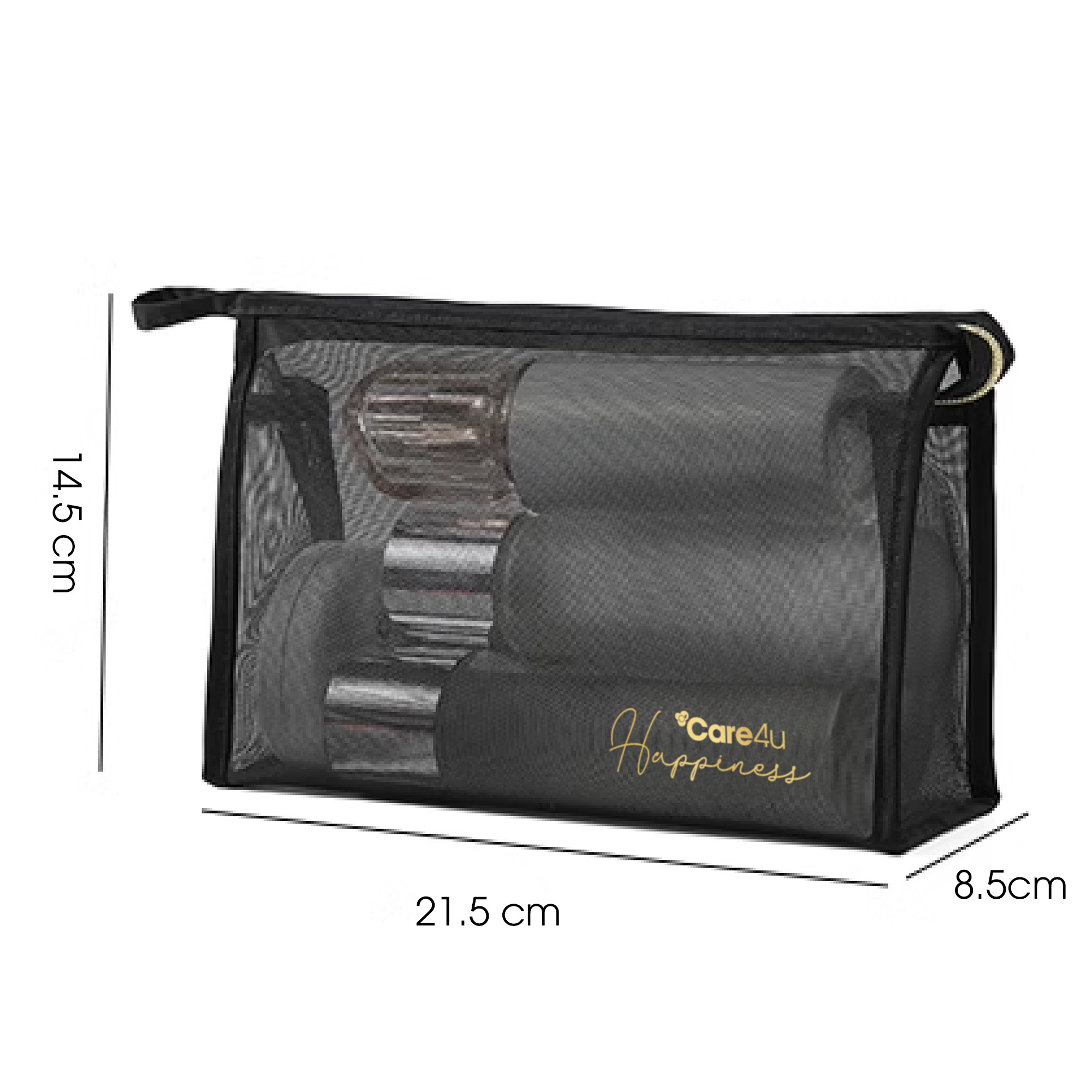 Túi đựng mỹ phẩm tiện lợi mang đi du lịch Care4u 21.5x8.5x14.5 cm