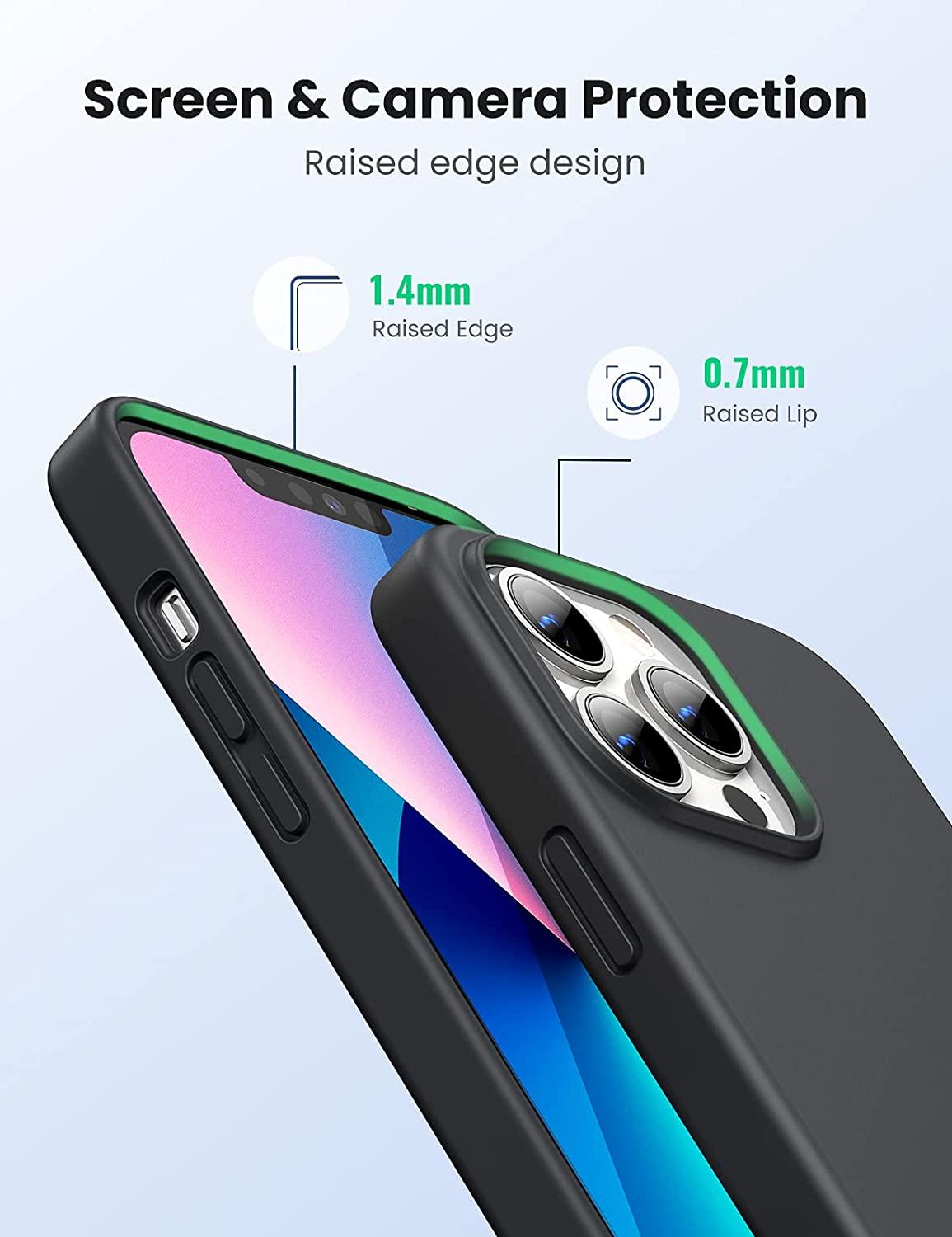 Ugreen UG80677LP546TK Màu Đen Silicone Ốp Lưng Iphone 13 Pro Max 6.7inch - HÀNG CHÍNH HÃNG