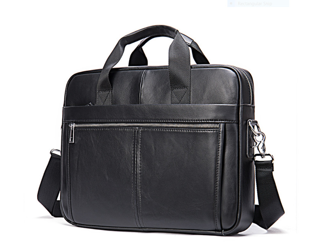 Túi xách nam da bò thật cao cấp phong cách mới 15,6"