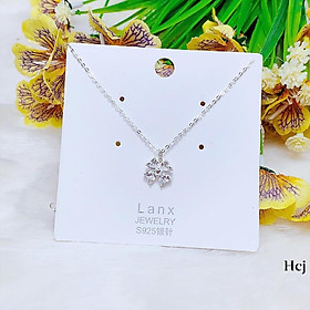 Dây chuyền nữ mặt cỏ 4 lá may mắn chất liệu bằng bạc MS77