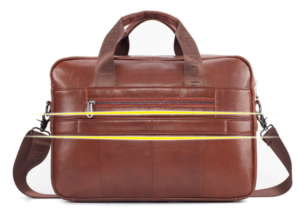 Túi xách nam da bò thật cao cấp phong cách mới 15,6"